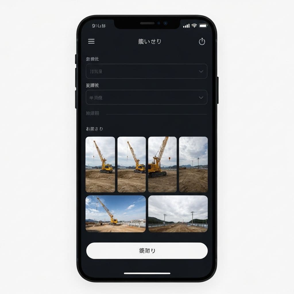Mobile reporting form interface