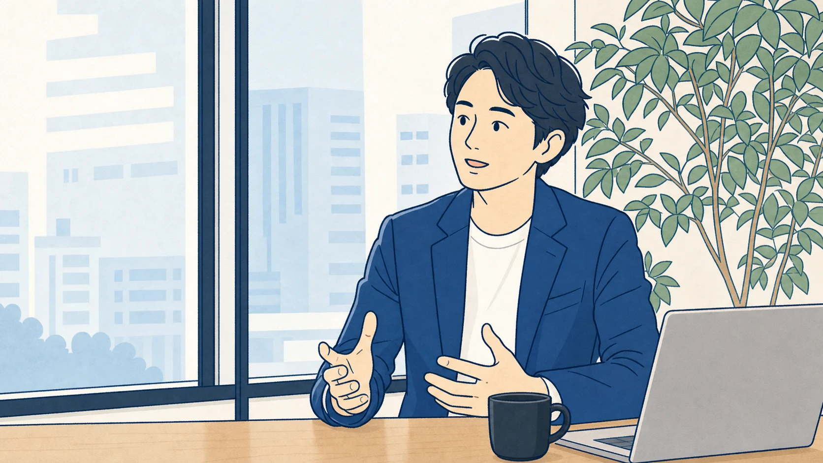 CosmoSketch代表取締役のインタビューイメージ