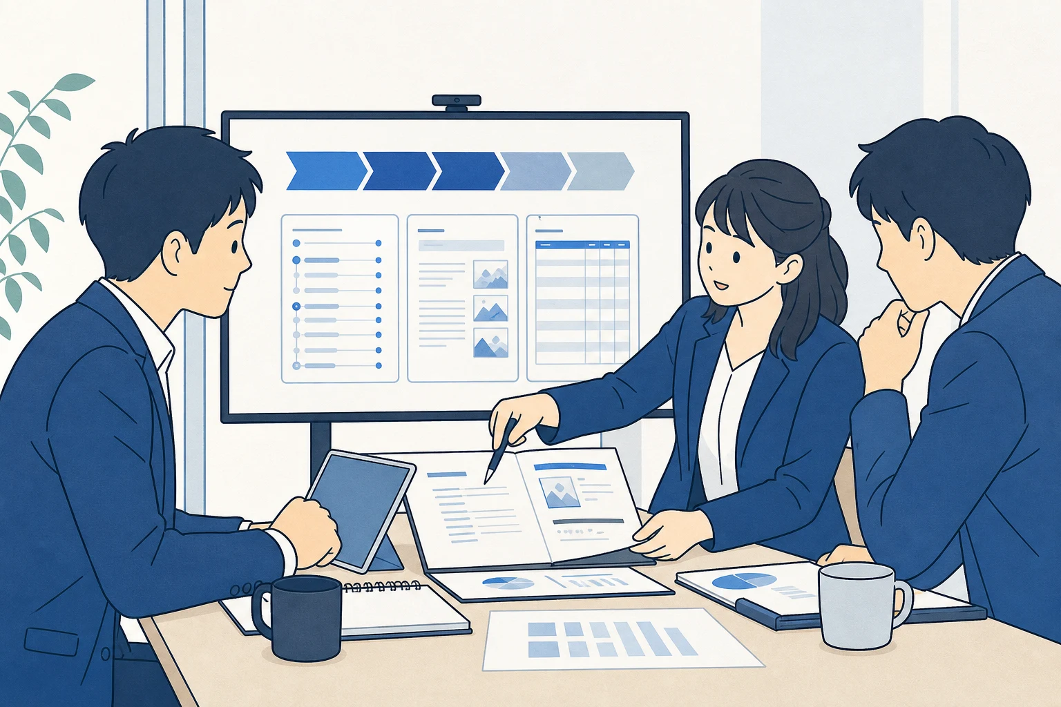 問い合わせから見積、提案、案件管理までを連携する営業チーム