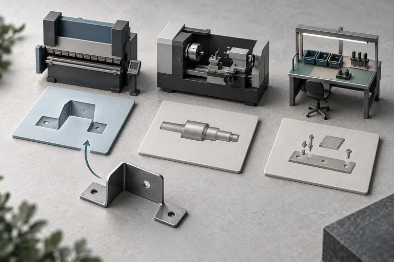 Illustration of comparing manufacturing information with prospective companies